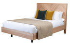 Perivix Parquetry King Bed-Natural