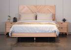 Perivix Parquetry 5 Drawer Tallboy -Natural