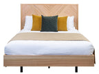 Perivix Parquetry King Bed-Natural