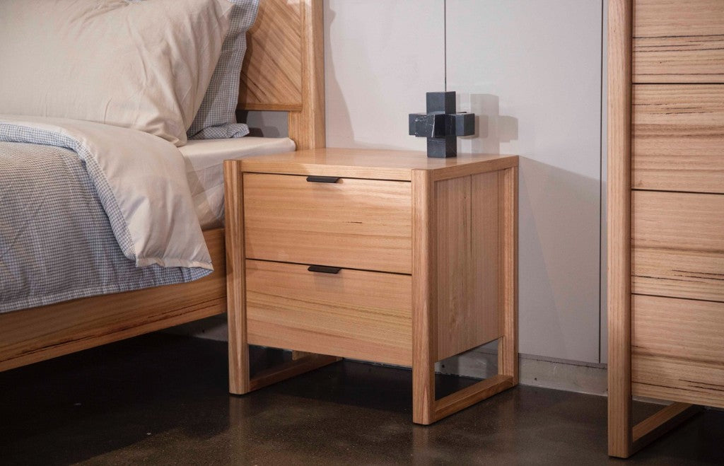 PERISHER 2 Drawers Bedside Table Natural