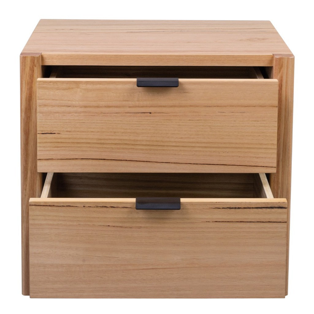 OFFO PERISHER 2 Drawers Bedside Table Natural