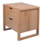 Perivix 2 Drawers Bedside Table Natural