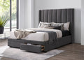 Perrvix 2-Drawer Storage Queen Bed- Licorice