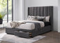 Melina 2-Drawer Storage Queen Bed- Licorice