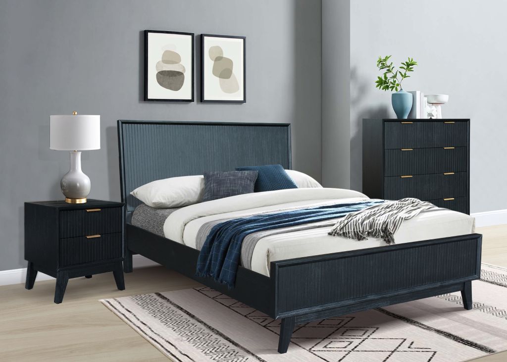 Ella Bedside Table -Black