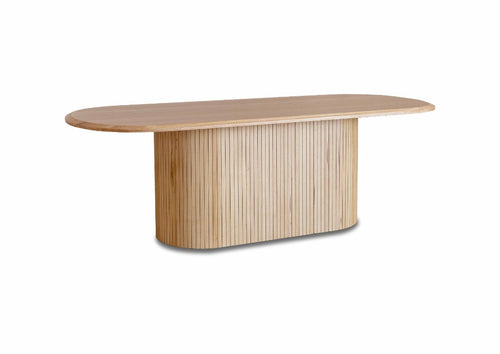 Adsila Collection — Natural Elegance Craftsmanship 220cm Dining Table-Natural Ash