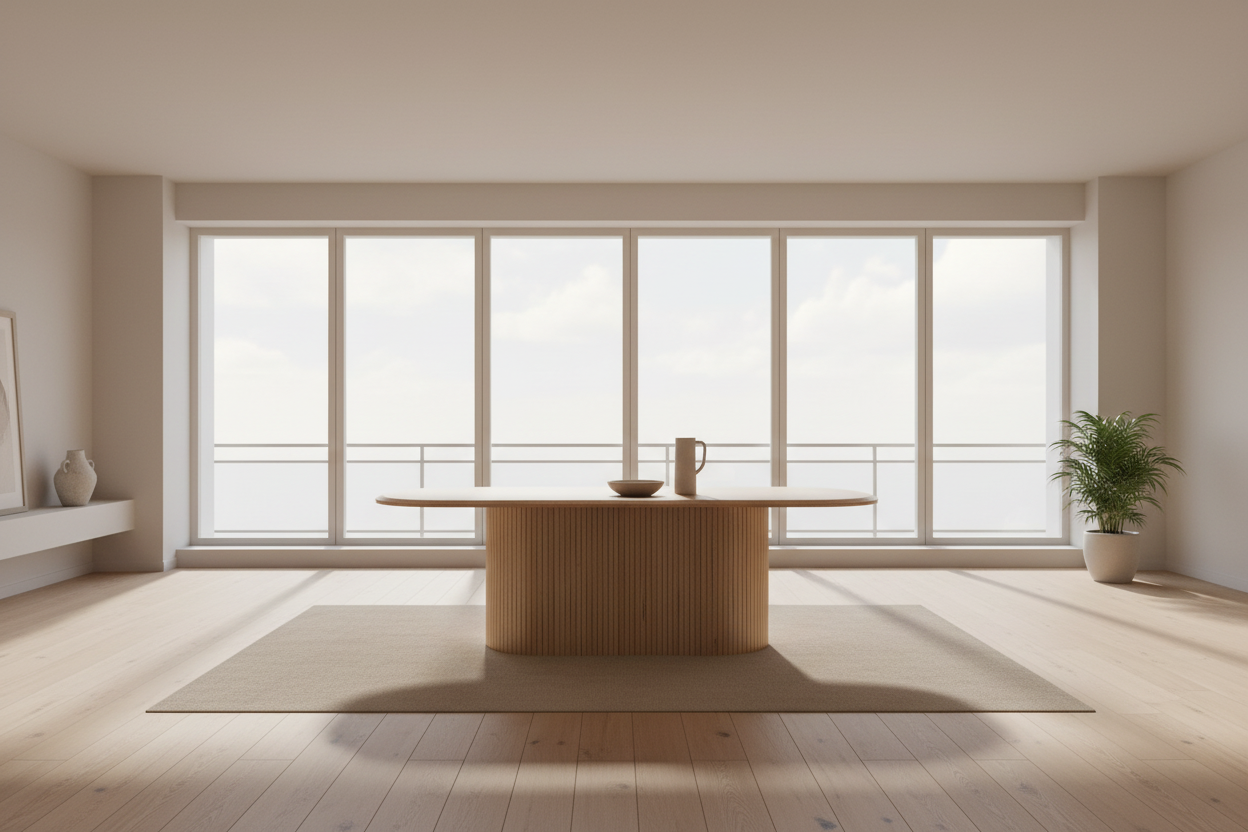 Adslvix 220cm Dining Table-Natural Ash