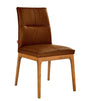 Rome Leather Dining Chair -Light Mocha