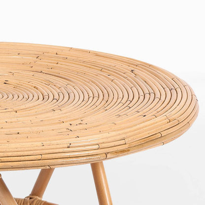 Azzure Round Rattan Coffee Table - Natural