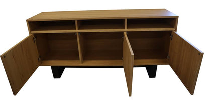 OFFO Buston Elm 160cm 3 Drawer / 3 Door Buffet-Natural Top