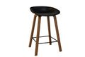 CLAIRE BAR STOOL 52X40X85CM-BLK/NATURE