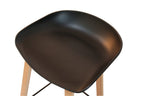 CLAIRE BAR STOOL 52X40X85CM-BLK/NATURE