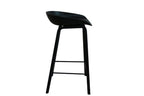CLAIRE BAR STOOL 52X40X85CM-BLK/BLK