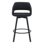 DISTRICT PU BAR CHAIR 49.5X49.5X93CM-BLACK