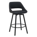 DISTRICT PU BAR CHAIR 49.5X49.5X93CM-BLACK