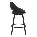 DISTRICT PU BAR CHAIR 49.5X49.5X93CM-BLACK