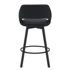DISTRICT PU BAR CHAIR 49.5X49.5X93CM-BLACK
