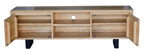 Dorivix Black Resin Natural Timber Dining Table Room Set