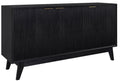 Ellavix 3 Door Sideboard Buffet- Brushed Black