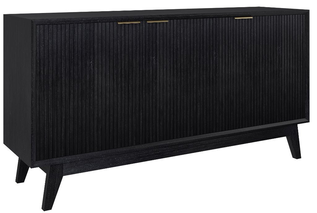 OFFO Ella 3 Door Sideboard Buffet- Brushed Black