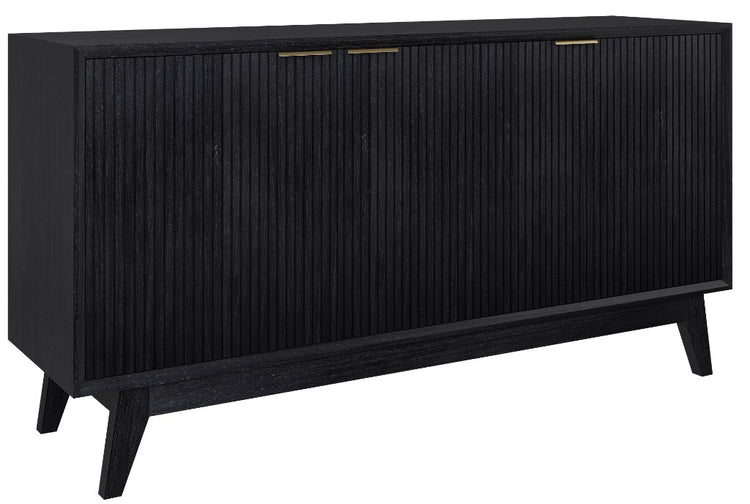 Ellavix 3 Door Sideboard Buffet- Brushed Black
