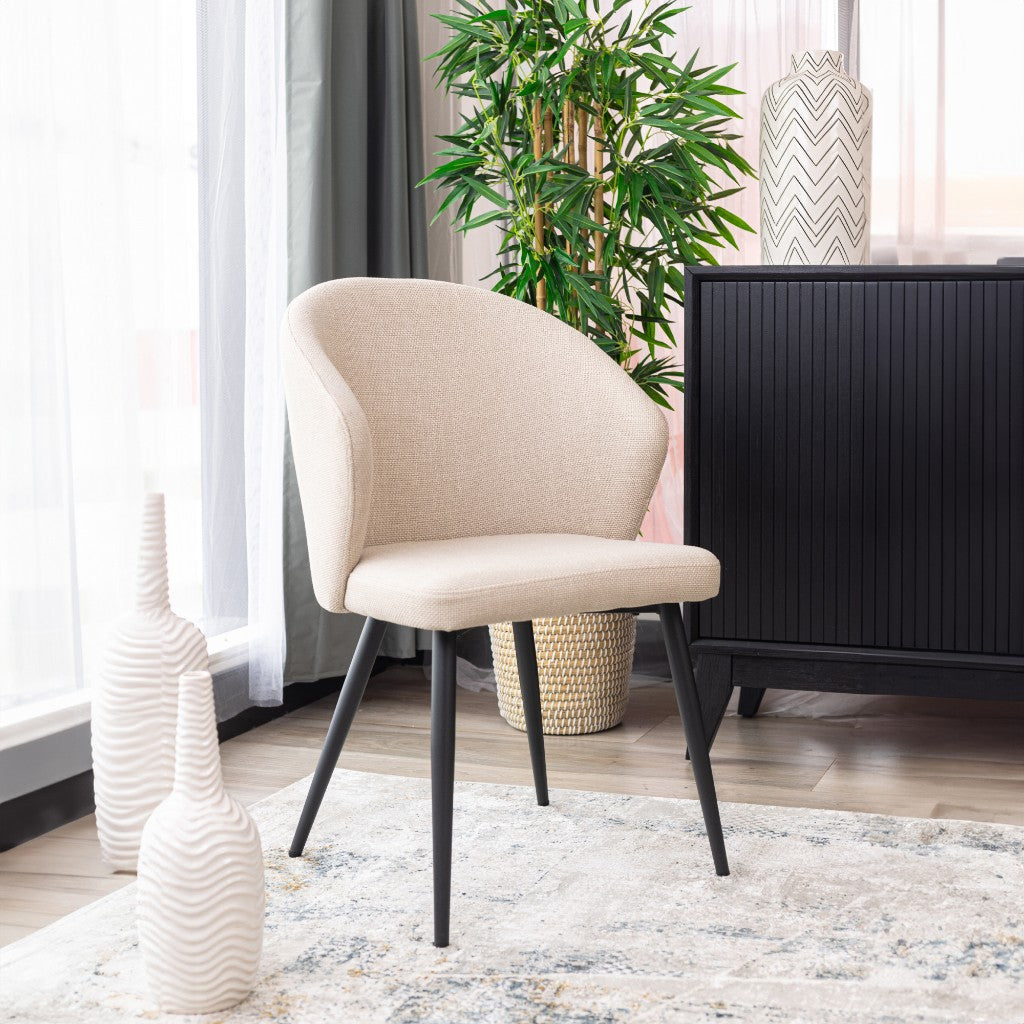 FLICK FAB DIN CHAIR 52X50X85CM-BEIGE