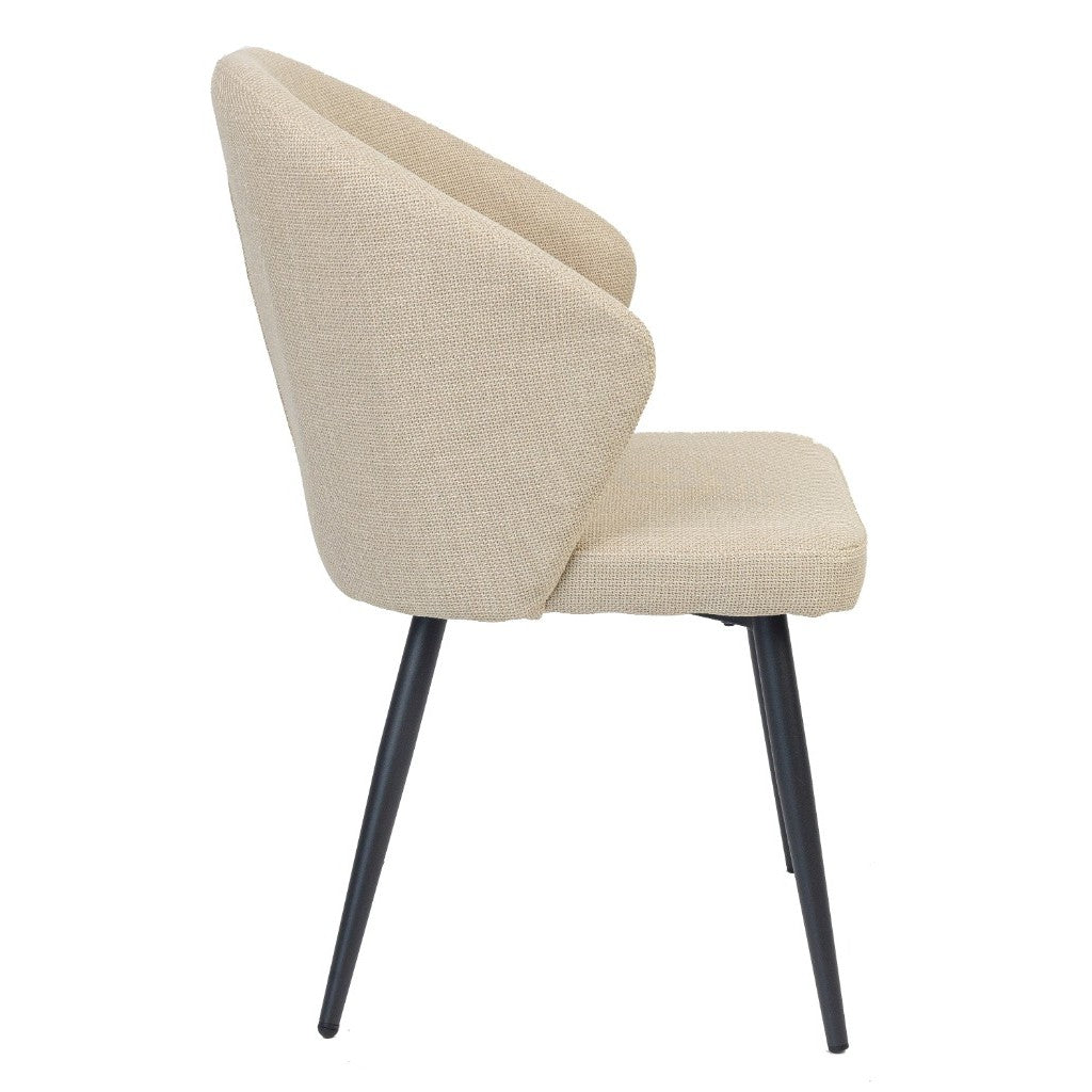 FLICK FAB DIN CHAIR 52X50X85CM-BEIGE