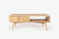 Mangowood 1 Drawer Timber Coffee Table -Natural