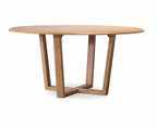 Galvix 160cm Round Dining Table-Natural