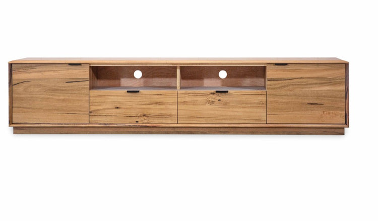 Galway Blox 2Door 2Drawer 220cm ETU Media Tv Unit-Natural