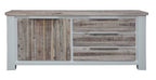 Homestead 145cm 1 Door / 3 Drawer Buffet-Vivid White