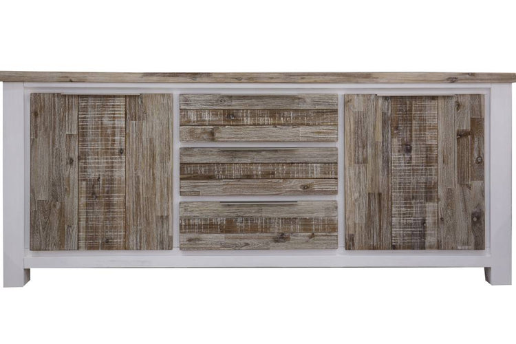 Homestead 200cm 2 Drawer/ 4 Drawer Buffet-Vivid White
