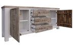 Homestead 200cm 2 Drawer/ 4 Drawer Buffet-Vivid White