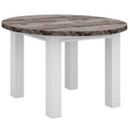 Homevix Round 120cm Dining Table 5PC Set-Vivid White