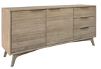 Larsen 166 cm 2 Door / 3 Drawer Buffet-Brushed Smoke