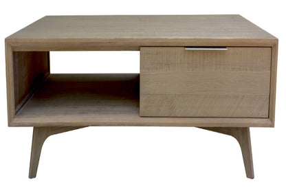 Larysen Drawer Timber Coffee Table-Smoke