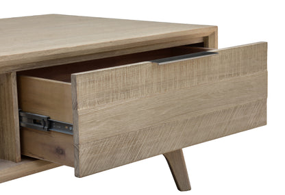 Larysen Drawer Timber Coffee Table-Smoke