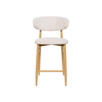 LOUIS FAB BAR CHAIR 55X52X94CM-BEIGE/OAK