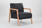 Masovix Leather Arm Chair Black