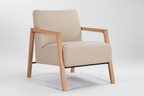 Masovix Leather Arm Chair Wheat