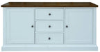 Montreal 165 cm 2 Drawer/ 3 Drawer Buffet- Natural Top Oak White