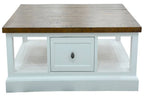 Montreal 2 Drawer Timber Coffee Table- Natural Tops