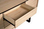 Ohio Kiri Wood 180 cm 2 Drawer /3 Drawer Buffet-Natural Top