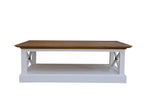 Sehara Timber Coffee Table- Chocolate / White