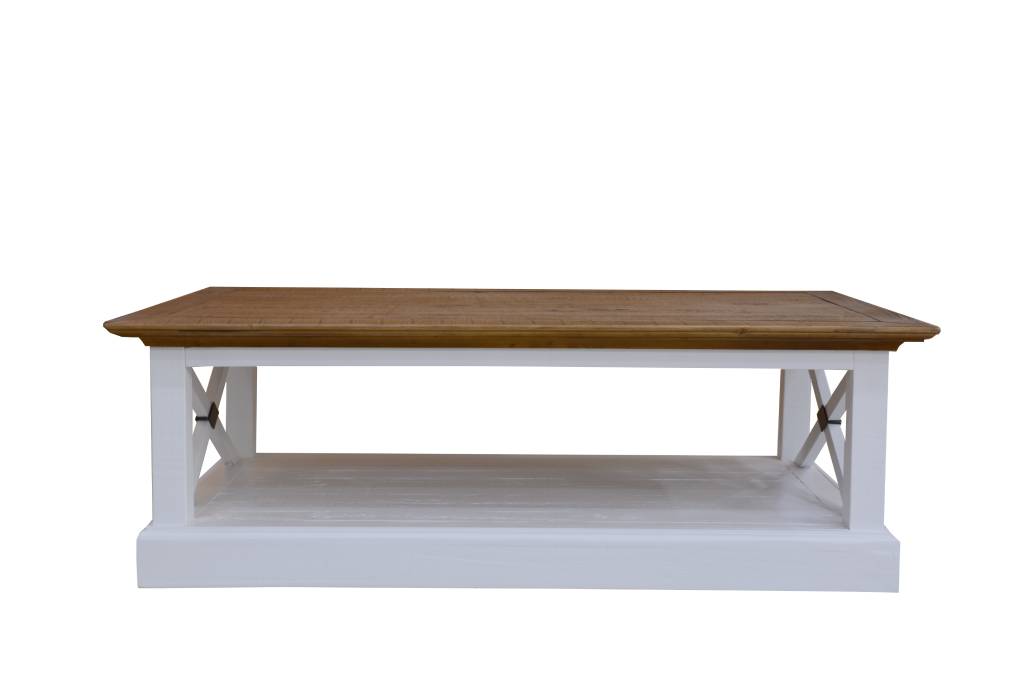 Sehara Timber Coffee Table- Chocolate / White