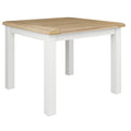Shellvix Square Dining Table Light Oak Top