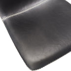 SILVESTER PU DIN CHAIR 45X61X88CM-BLACK