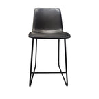 SILVESTER PU BAR STOOL 44X58X75CM -BLACK