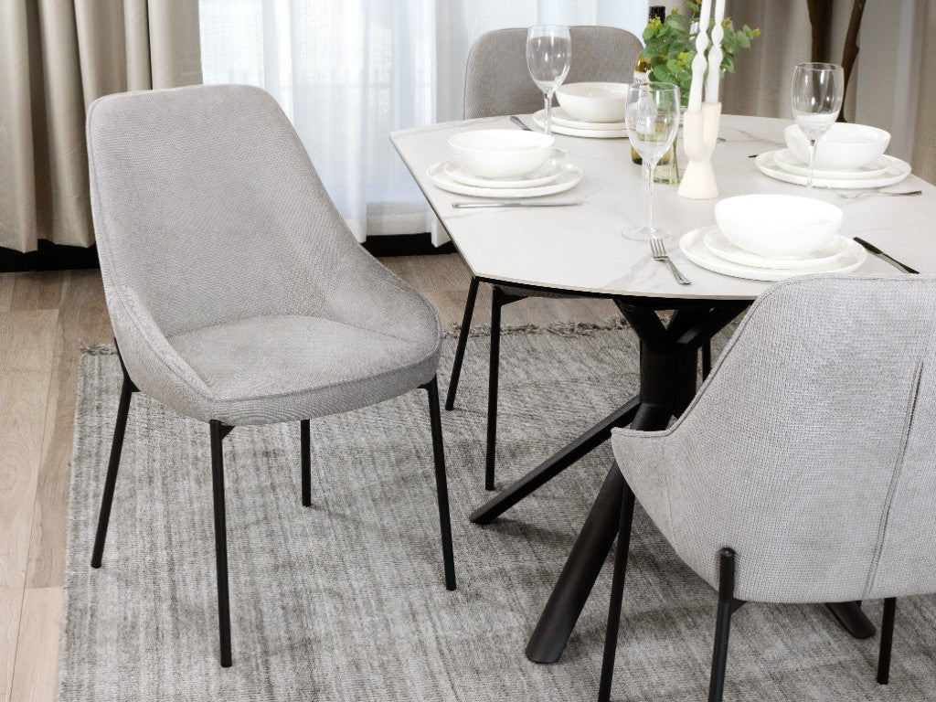 TITAN FAB DIN CHAIR 56X62X89CM-L.GRY