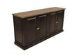 Velivix 4 Drawer Buffet / Sideboard - Oak Black